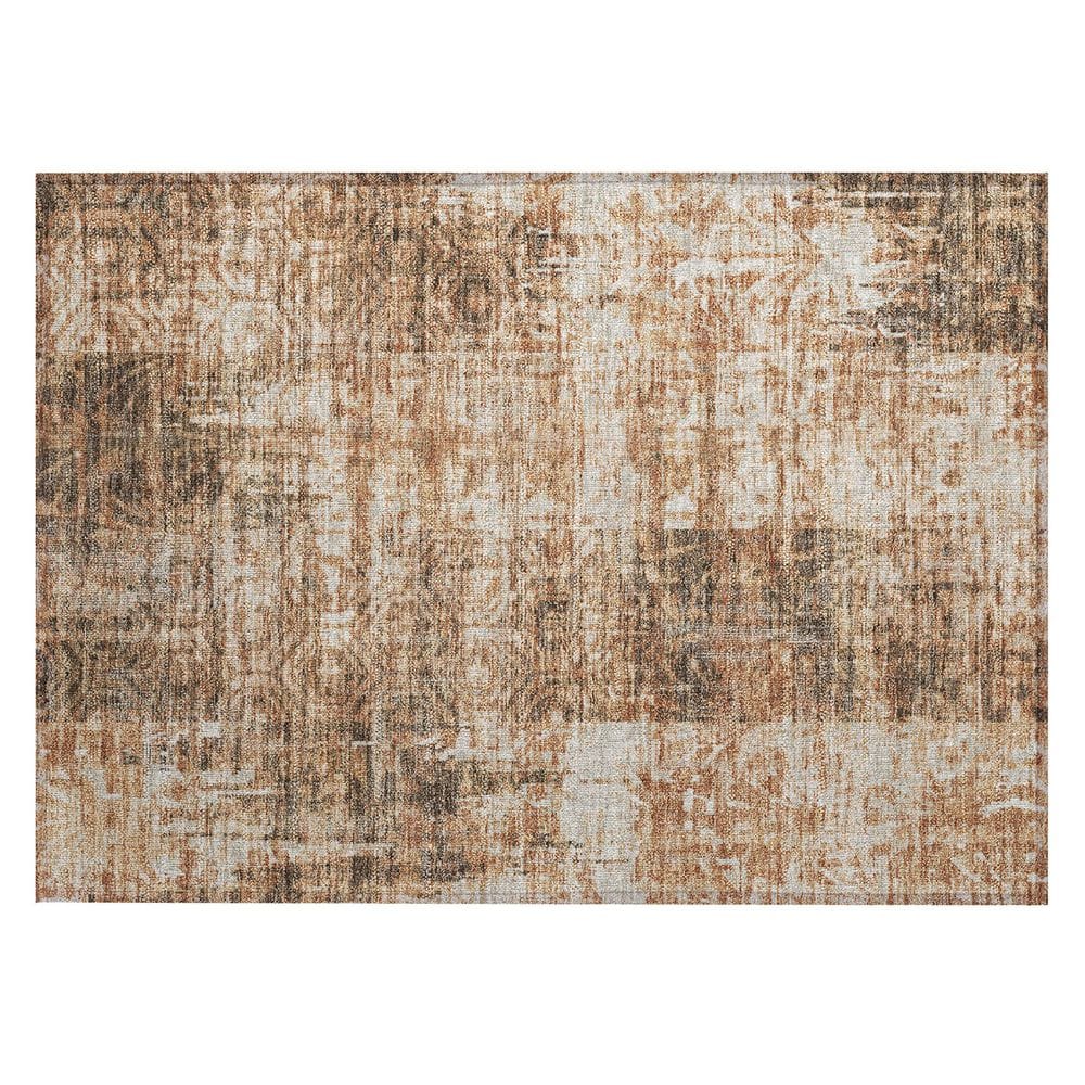 Chantille Machine Washable Indoor/Outdoor Abstract ACN2785 Copper 3 ft. x 4 ft. Area Rug price history on PriceWatchPro