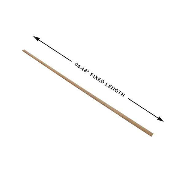 Hickory Laurel Court 0.275 in. T x 1.85 in. W x 94.48 in. L Vinyl 3-in-1 Molding