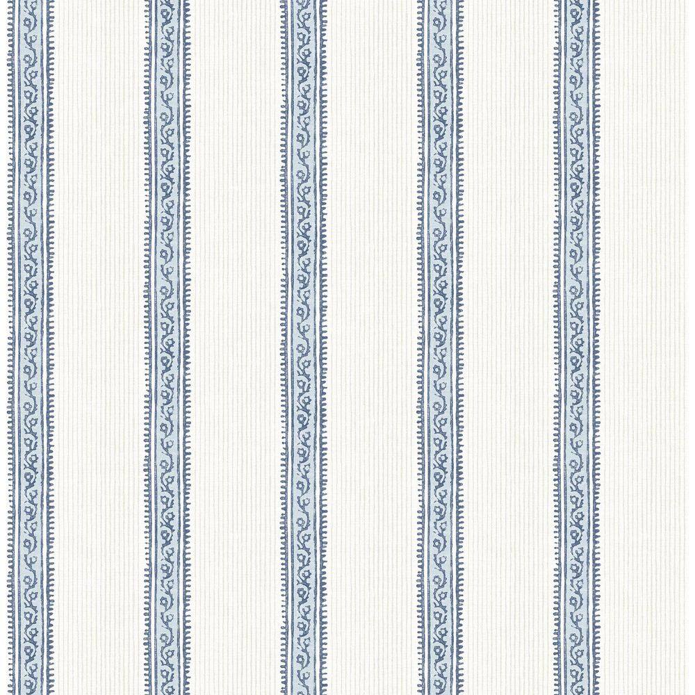 Mandevilla Blue Vine Stripe Wallpaper price history on PriceWatchPro