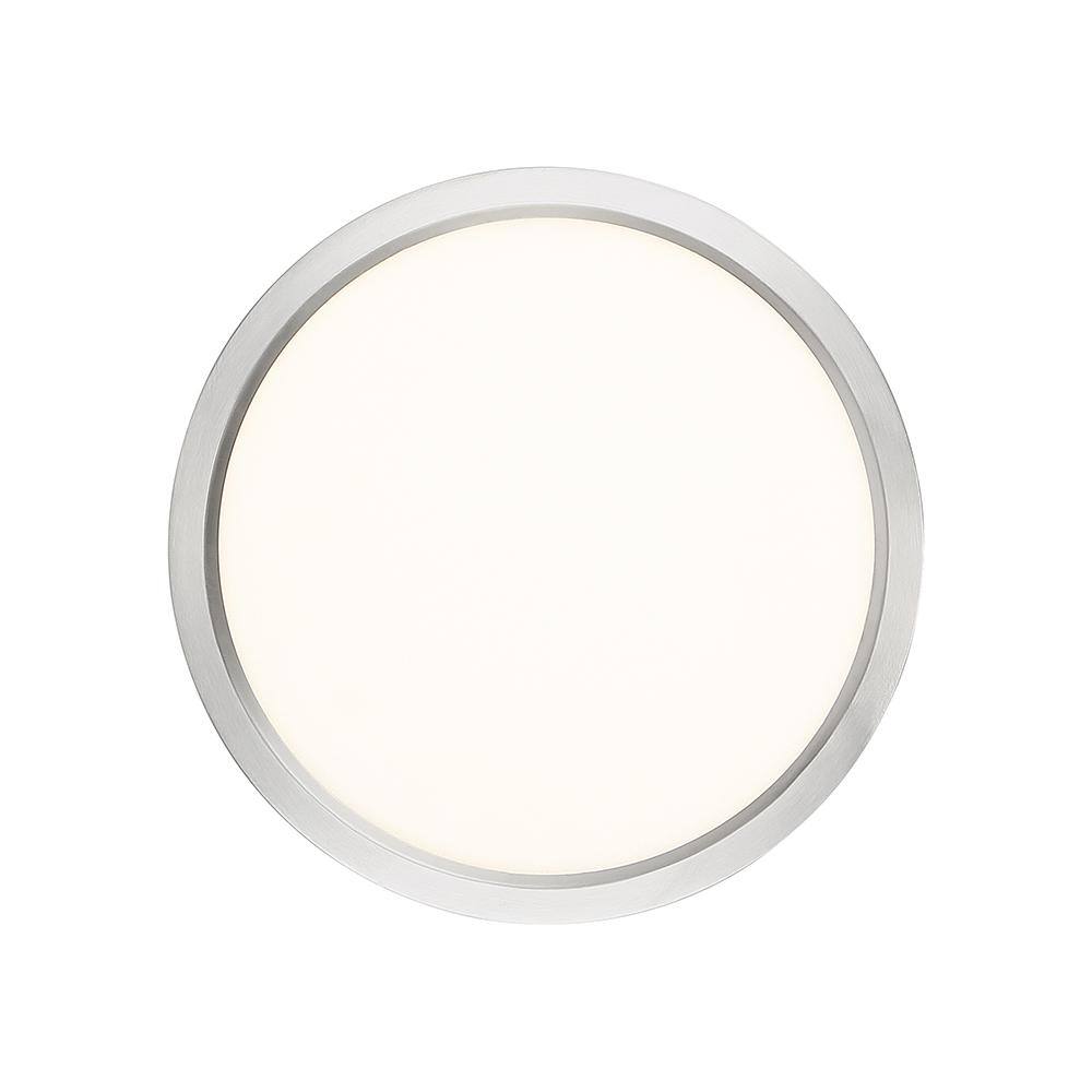 Elegant Brushed Nickel 11" LED Flush Mount Ceiling Light