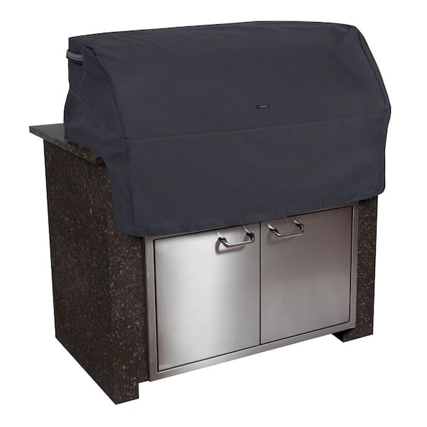 Classic Accessories Ravenna 45 in. L x 29 in. D x 26 in. H Built In Grill Top Cover in Black