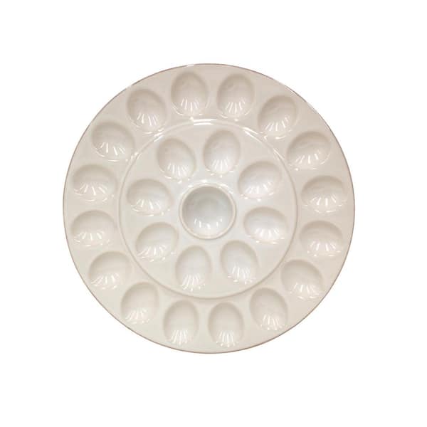 CASAFINA Cook and Host 25-Compartment Cream Egg Tray