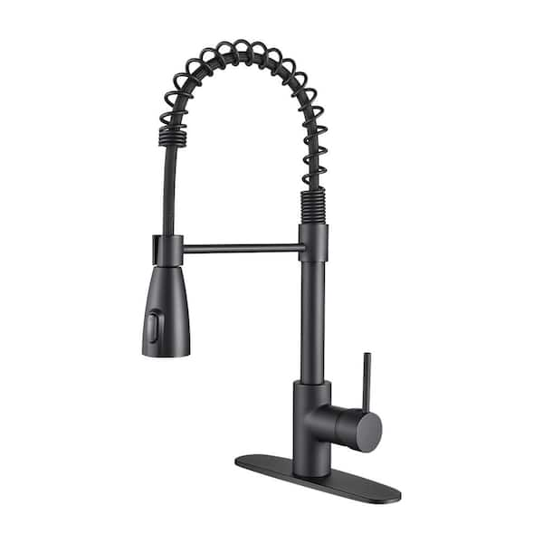 cobbe Touchless Single Handle Gooseneck Pull Out Sprayer Kitchen Faucet ...