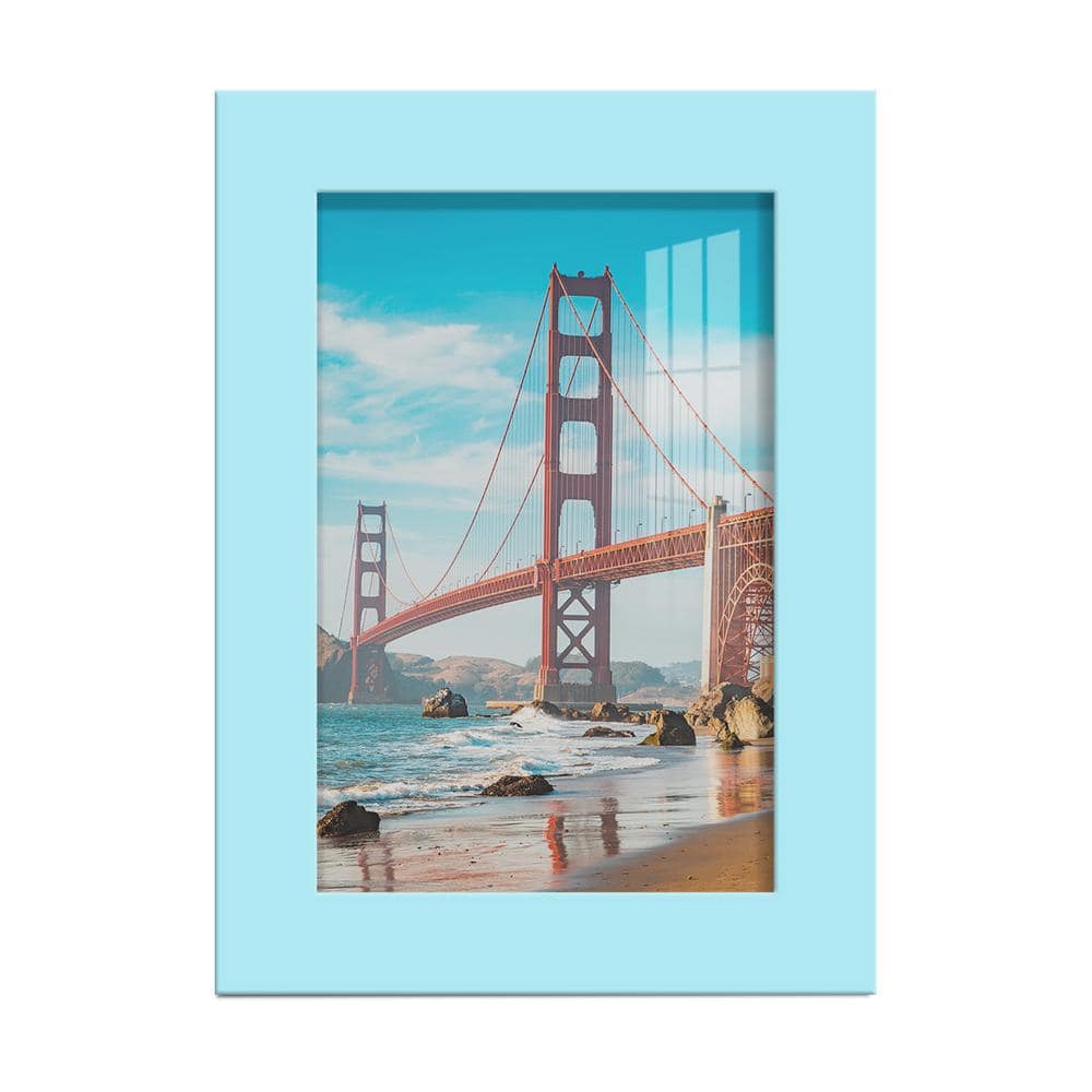 Wexford Home Modern 4 in. x 6 in. Light Blue Picture Frame WF005B The