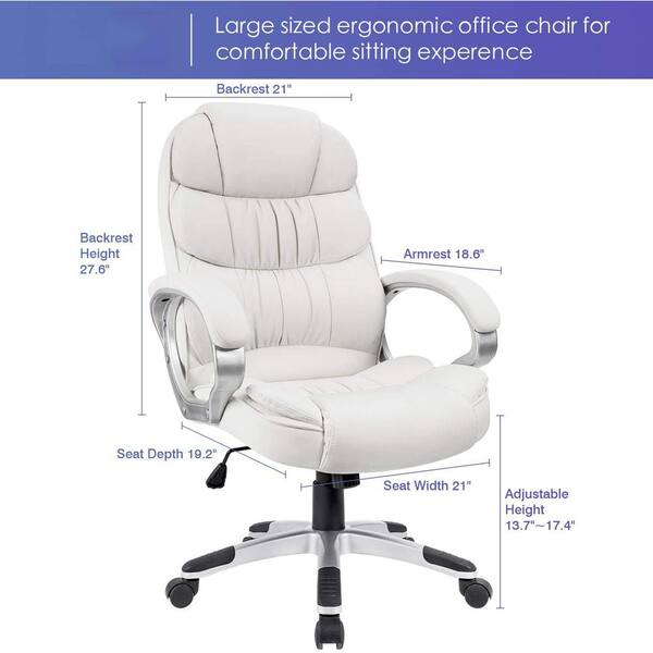 Lumbar Support T Ocbc8012, Leather Office Chair With Back Support