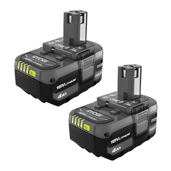 RYOBI - ONE+ 18V Lithium-Ion 4.0 Ah Battery (2-Pack)
