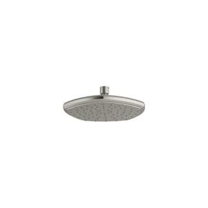 Occasion 1-Spray Patterns with 2.5 GPM 8 in. Wall Mount Fixed Shower Head in Vibrant Brushed Nickel