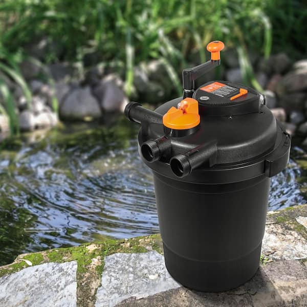 Bio Pressure Pond Filter up to 3200 Gal. with 13-Watt UV-C Light 2630 GPH Pressurized Biological Pond Filter System