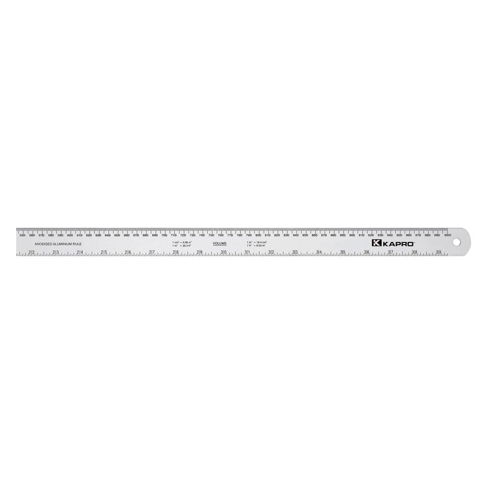 12 in. Aluminum Triangular Architect Ruler with Laser-Etched Imperial  Drafting Scales