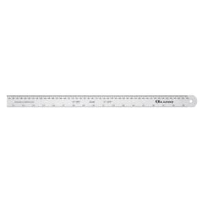 6 MINI STAINLESS STEEL RULER WITH POCKET CLIP - 098171556778