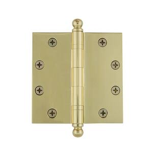 Unlacquered Vintage Brass Baldwin 1092034I Acorn Tip Hinge Unlacquered Vintage Brass Baldwin 1092034I Acorn Tip Hinge