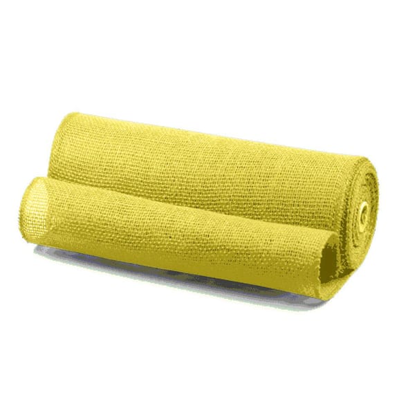 Wellco 60 in. x 50 ft. Yellow Natural Burlap Roll for Weed Barrier, Garden Decorations, Holiday Decorations, Party Decor