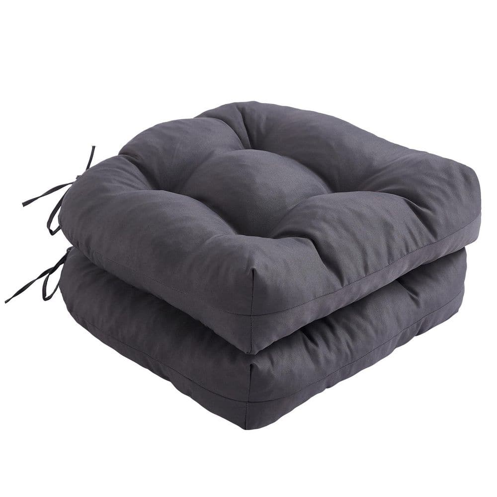 19 x 19 x 5 Inch Outdoor Dining Chair Cushion Waterproof Tufted Seat Cushion Dark Grey for Patio Furniture 2pcs price history on PriceWatchPro