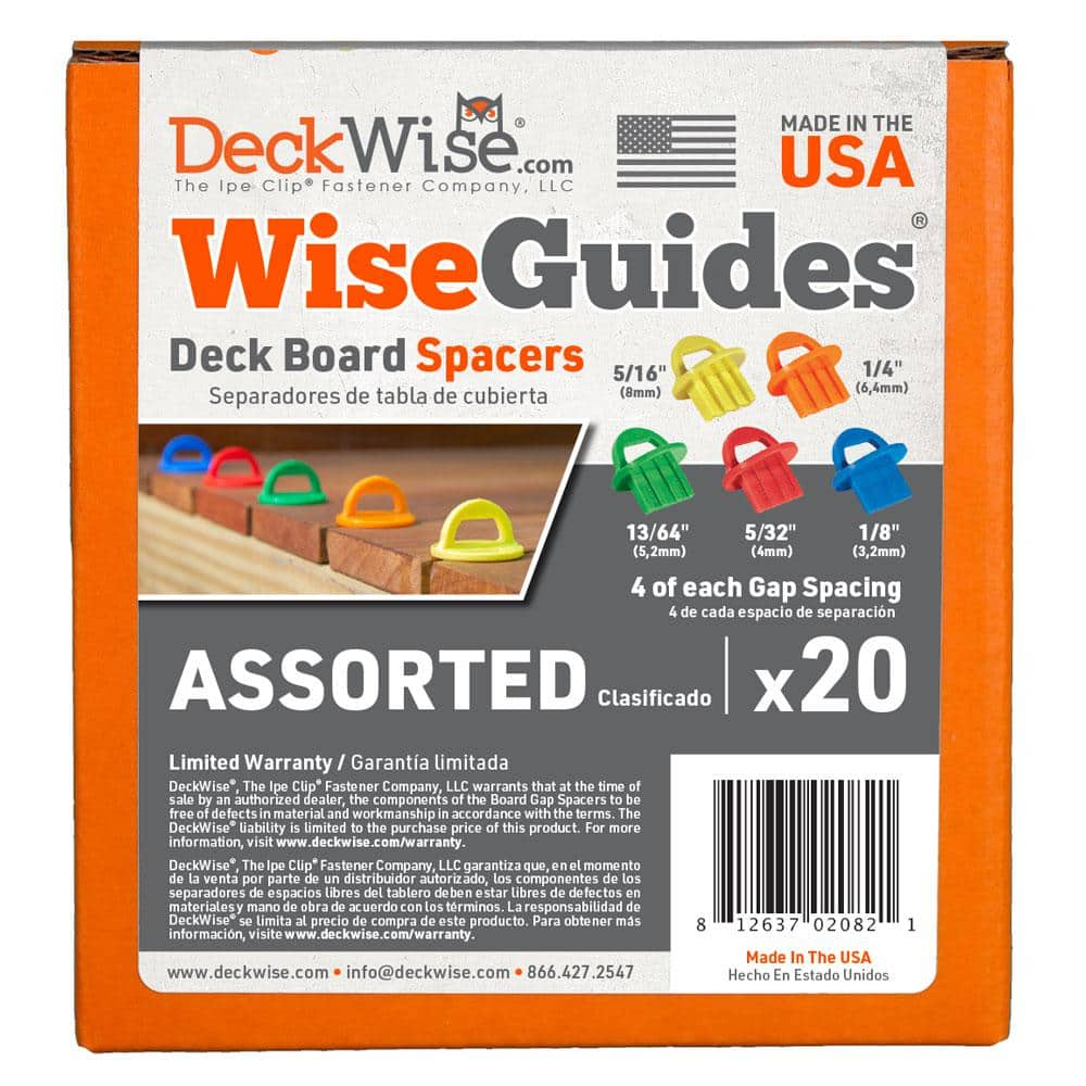 WiseGuides 1/8 in., 5/32 in., 13/64 in., 1/4 in., 5/16 in. Assorted Gap