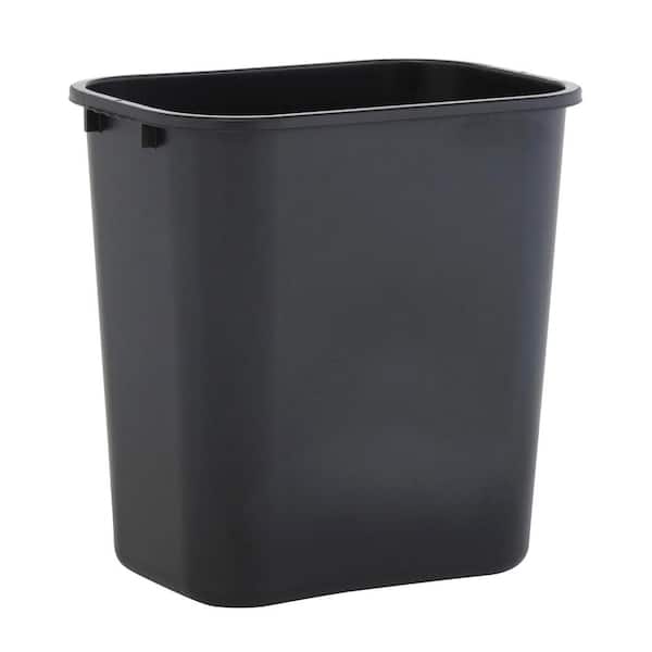 Sparco 7 Gal. Black Rectangular Trash Can SPR02160 - The Home Depot