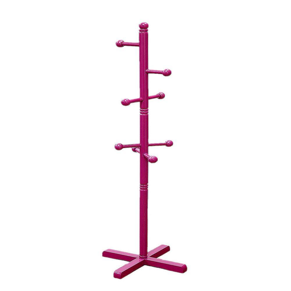 8-Hook Kid's Coat Rack in White - thumbnail 2