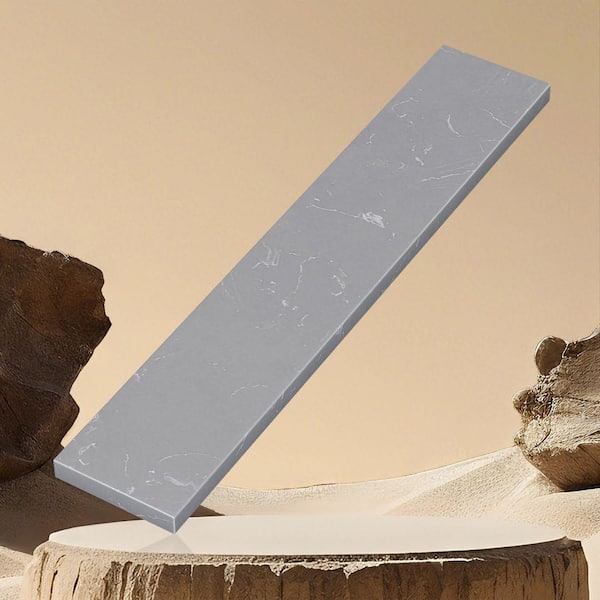 Gudt 21 in. Engineered Stone Vanity Sidesplash Bathroom Vanity Side Splash in Gray