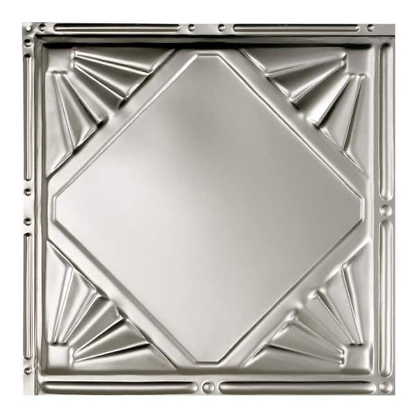 Great Lakes Tin Erie Clear 12 in. x 12 in. Nail-Up Ceiling Tile Sample