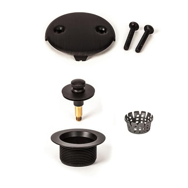 PF WaterWorks Lift Lock Tub Drain Trim Kit in Oil Rubbed Bronze