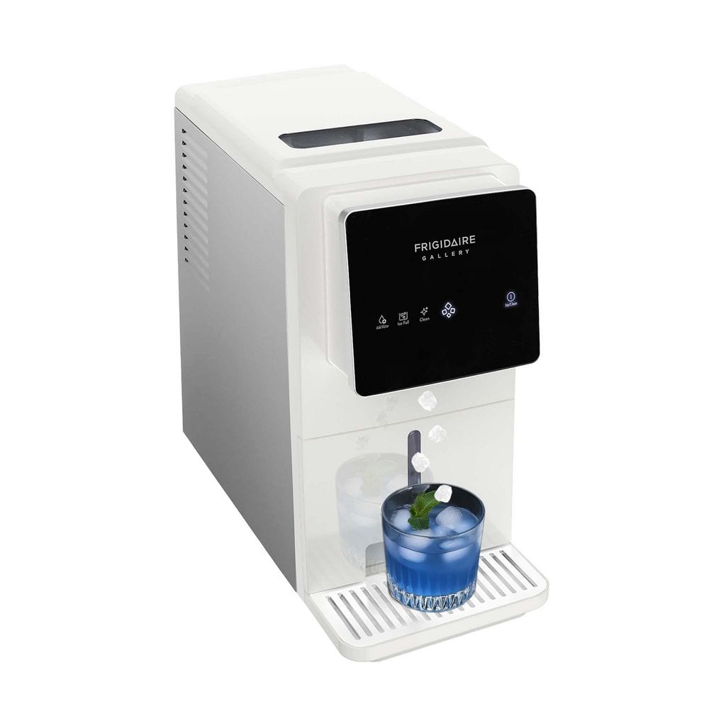 16 in. 33 lb. Countertop Nugget Ice Maker in White
