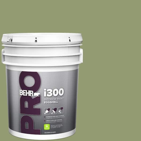 BEHR PRO 5 gal. #PPU11-04 Alamosa Green Eggshell Interior Paint