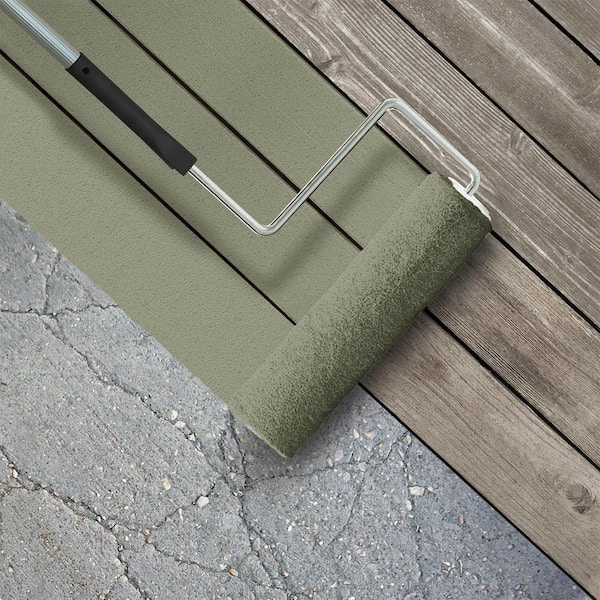 1 gal. #S380-5 Milkweed Pod Textured Low-Lustre Enamel Interior/Exterior Porch and Patio Anti-Slip Floor Paint