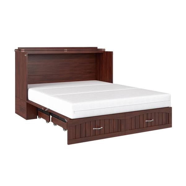 Buy Southampton Murphy Bed Chest Queen Walnut With Charging Station Online At Lowest Price In