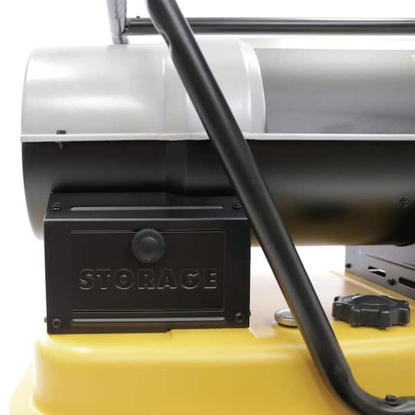 DEWALT - Heavy Duty 215,000 BTU Yellow Forced Air Kerosene Outdoor Space Heater (6,500 sq. ft. Heating Area)