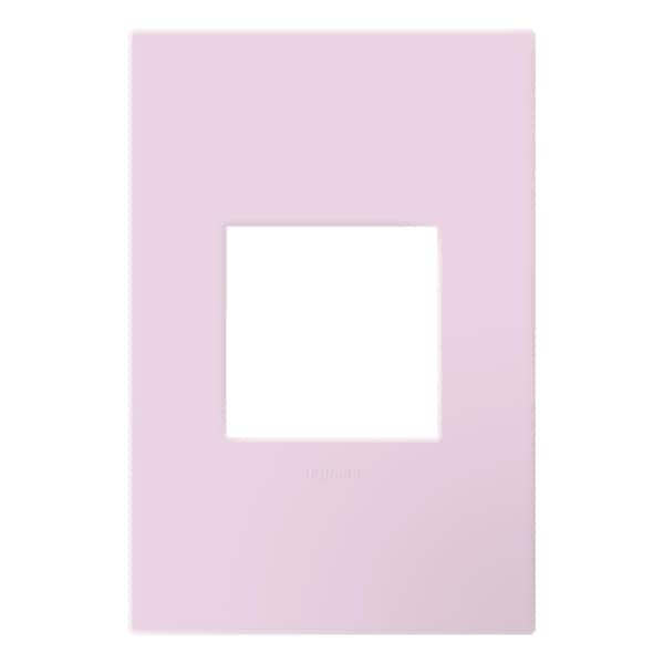 Legrand adorne 1-Gang Rosa Decorator/Rocker Plastic Wall Plate with Microban Protection