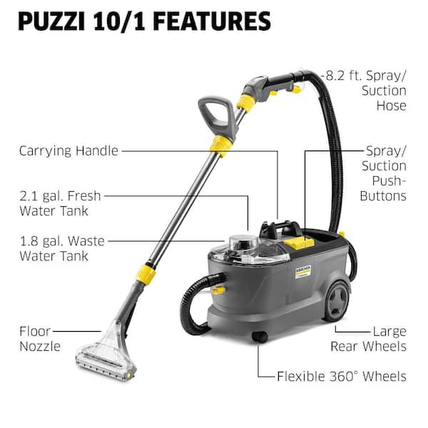 Karcher Puzzi 10/1 Commercial Corded Carpet Extractor; Spot