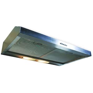 Builder Series 30 in. 190 CFM Under Cabinet Hood with Light in Stainless Steel