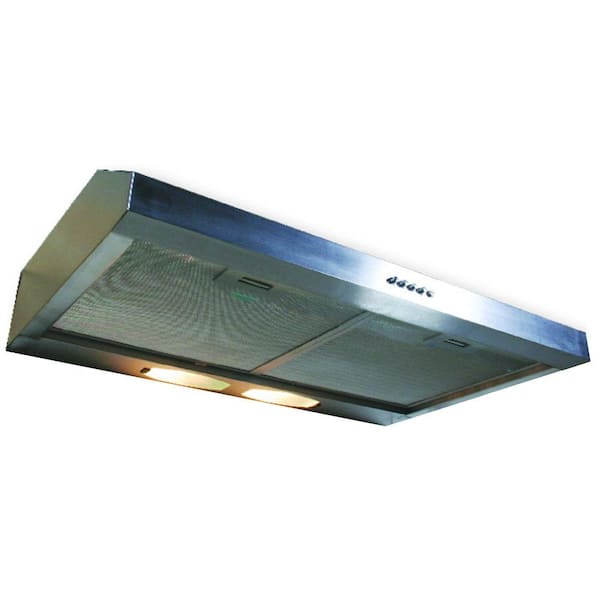 Yosemite Home Decor Builder Series 30 in. 190 CFM Under Cabinet Hood with Light in Stainless Steel