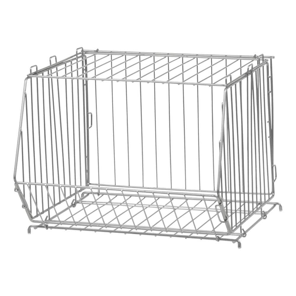 1448BC Stacking Wire Basket 14D x 48W x 9H 