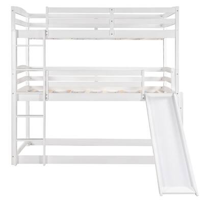 Miscool Aisha White Twin Over, Better Homes And Gardens Tristan Triple Bunk Bed Black