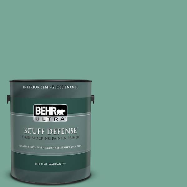 BEHR ULTRA 1 gal. #MQ6-38 Patina Extra Durable Semi-Gloss Enamel Interior Paint & Primer
