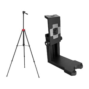 72 in. Adjustable Laser Level Tripod with 360-Degree Quick Connect Laser Mount