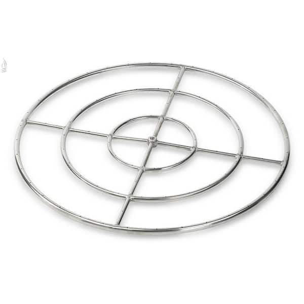 American Fire Glass 36 In Triple Ring, 36 Inch Fire Pit Ring Home Depot