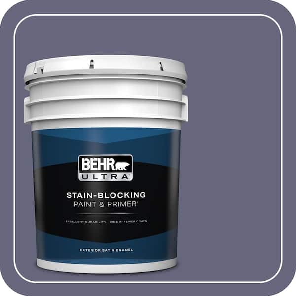 BEHR ULTRA 5 gal. #640F-6 Enchanted Evening Satin Enamel Exterior Paint & Primer