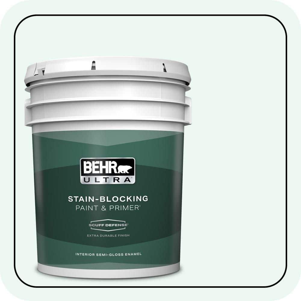 5 gal. #PPL-15 Icy Wind Extra Durable Semi-Gloss Enamel Interior Paint & Primer price history on PriceWatchPro