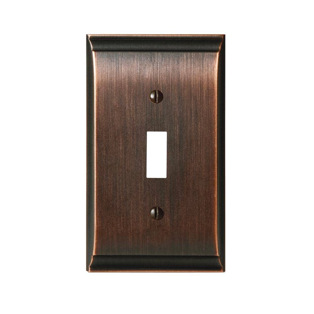 Bronze 1-Gang Toggle Wall Plate (1-Pack)