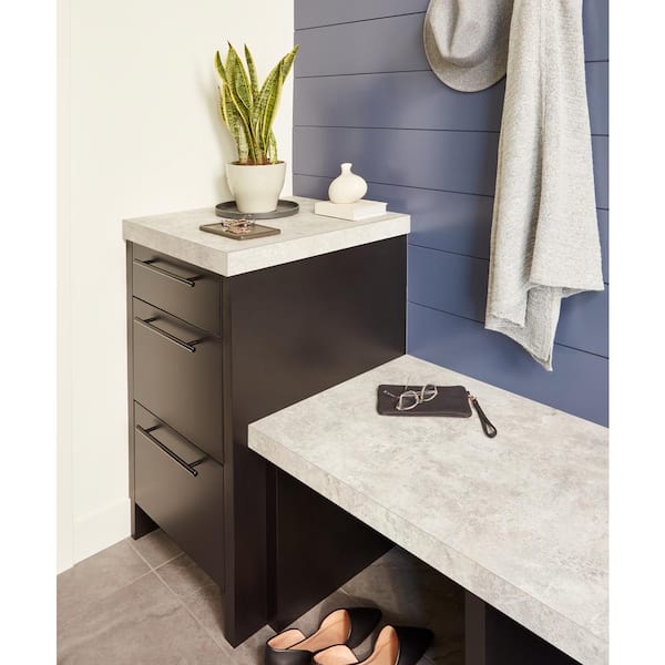 5 ft. x 12 ft. Laminate Sheet in Patine Concrete with Matte Finish