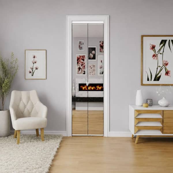 Impact Plus 36 in. x 80 in. Polished Edge Mirror Solid Core MDF