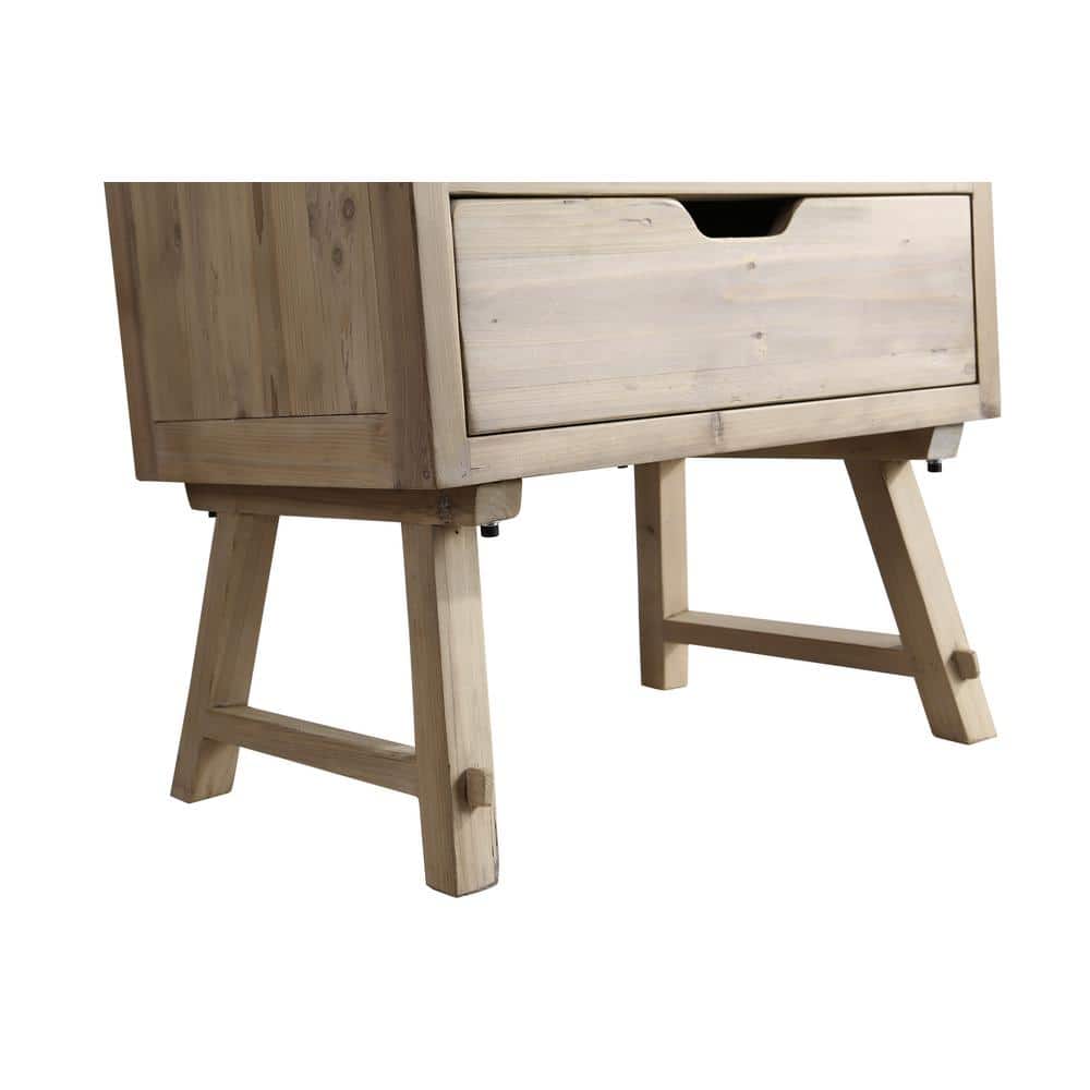 Fredric 24" Natural Reclaimed Wood Single Sink Vanity