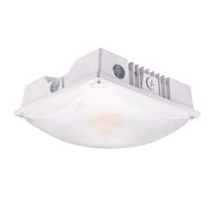 200- Watt Equivalent White Integrated LED Canopy Light 3100-8700 Lumens 120-277V Adjustable CCT Dimmable