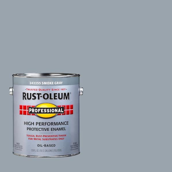 Rust Oleum Professional Gal High Performance Protective Enamel Gloss Gray Oil Based Interior