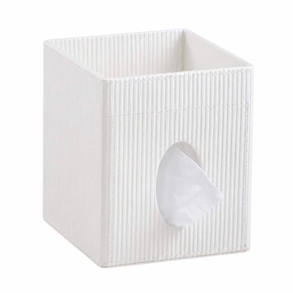 Square Tissue Box Cover with Tray and Magnetic Lid in Cream PU Leather for Bathroom Bedroom Office Use price history on PriceWatchPro