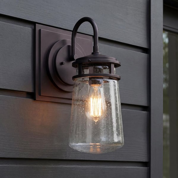 KICHLER Lyndon 1-Light Architectural Bronze Outdoor Hardwired Barn