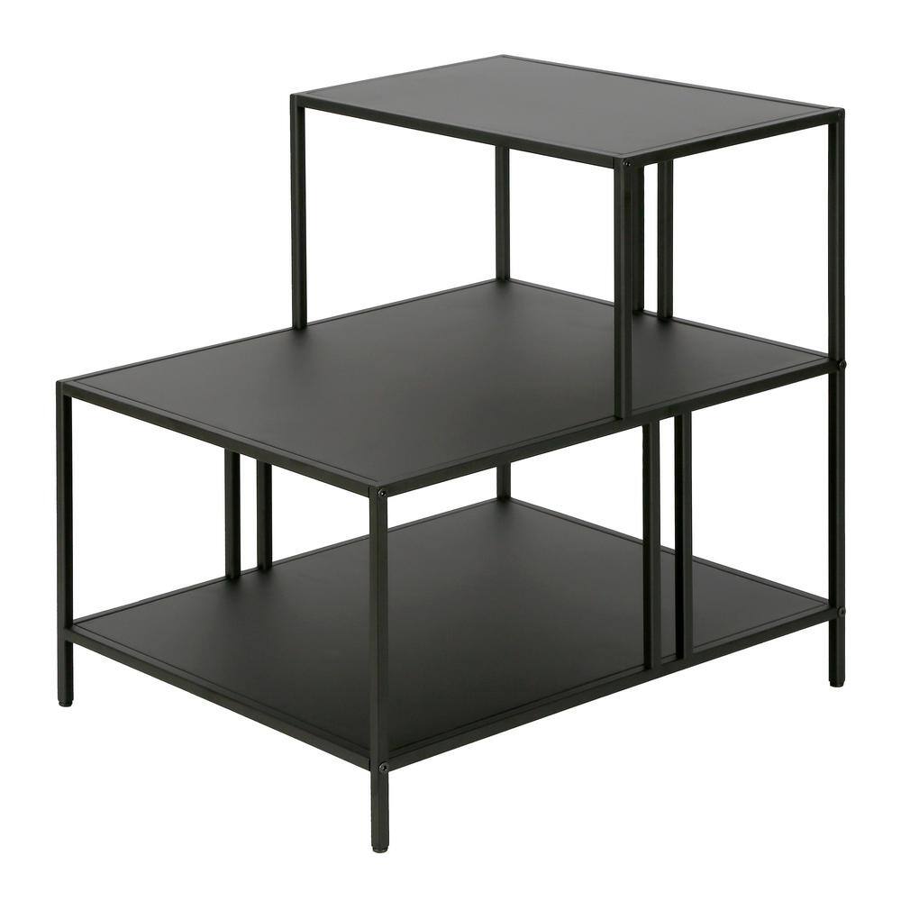 Cortland 24"x24" Blackened Bronze Metal Square Side Table