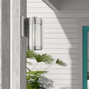 Sheridan 1 Light Brushed Nickel Outdoor Wall Sconce