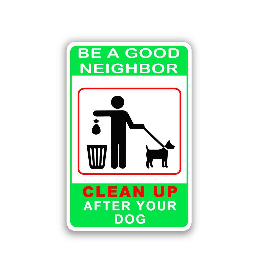Please Clean Up After Your Dog Sticker JJ0042 Correx Plastic Or Aluminium Sign 